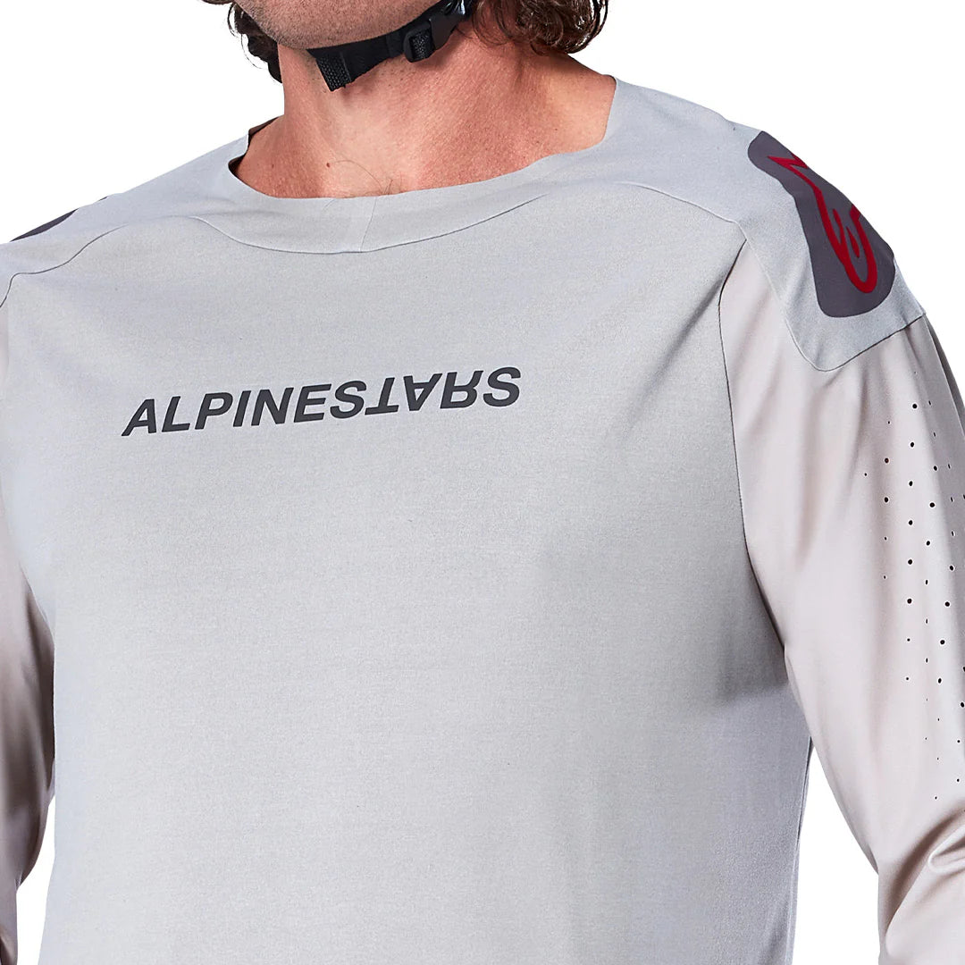 Jersey A-Aria Polartec Switch Gris Claro - Manga Larga Alpinestars