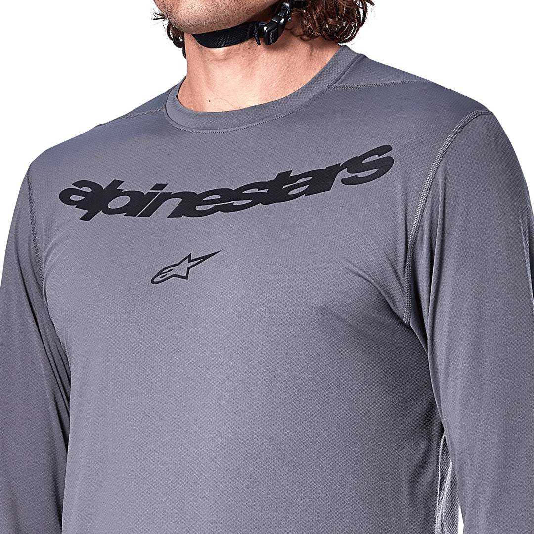 Jersey A-Dura Rocker Gris Oscuro - Manga Larga Alpinestars