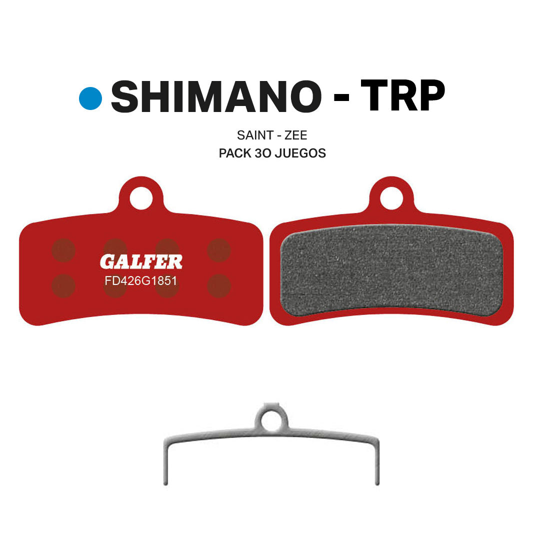 Pack Balatas Galfer Advanced 30 juegos Shimano Saint Zee