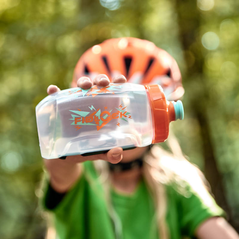 FIDLOCK TWIST SET bottle 450 + bike base · Smoke