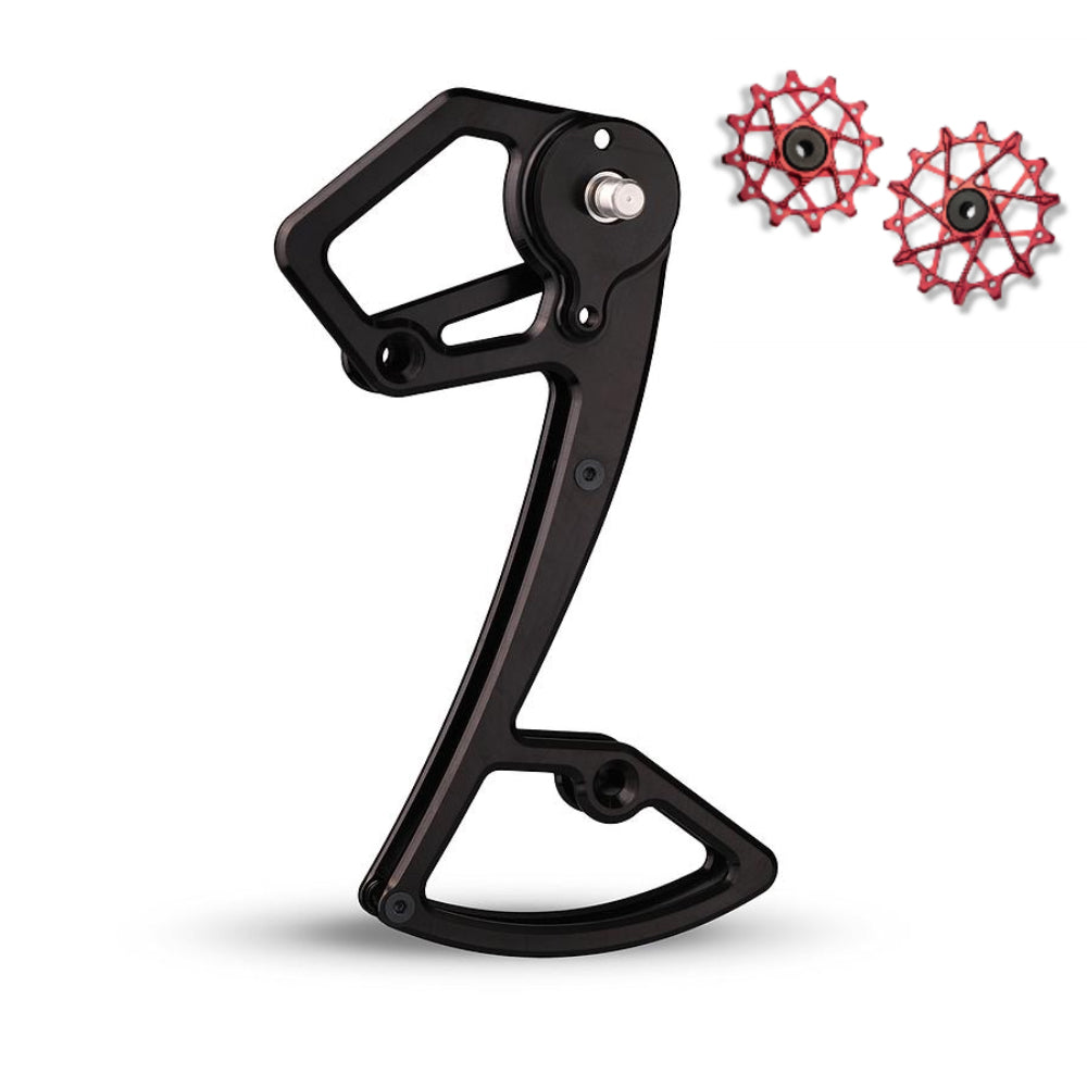 Jaula de Desviador + Poleas Garbaruk 14T+16T para Shimano 12 vel