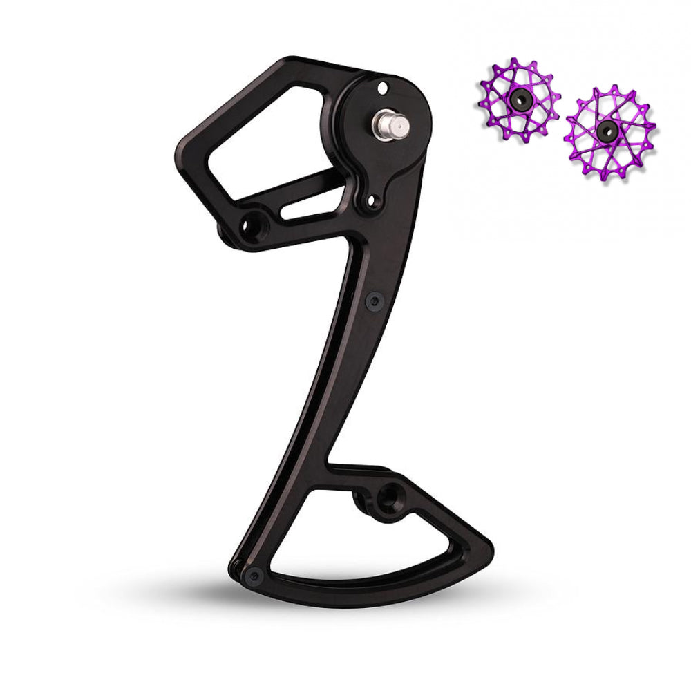Jaula de Desviador + Poleas Garbaruk 14T+16T para Shimano 12 vel