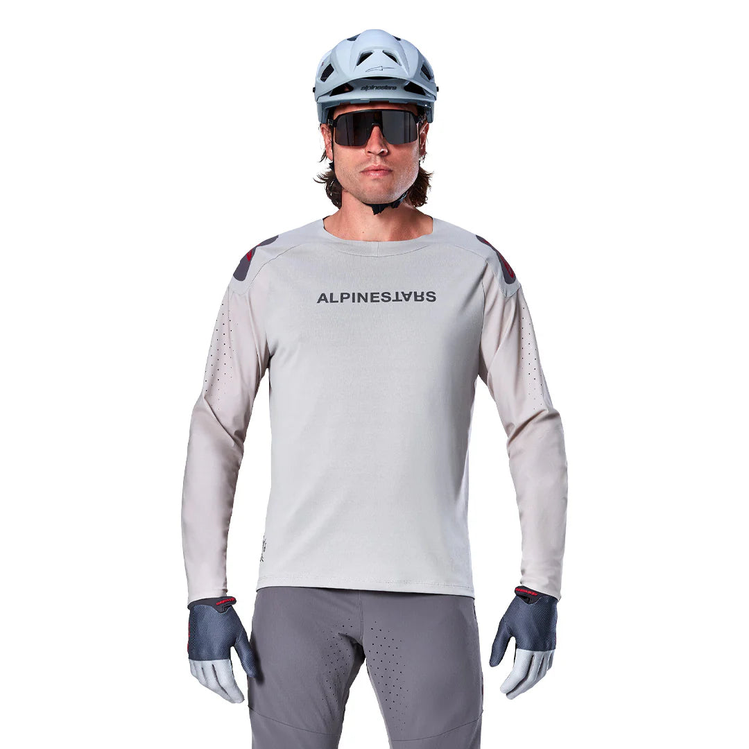 Jersey A-Aria Polartec Switch Gris Claro - Manga Larga Alpinestars