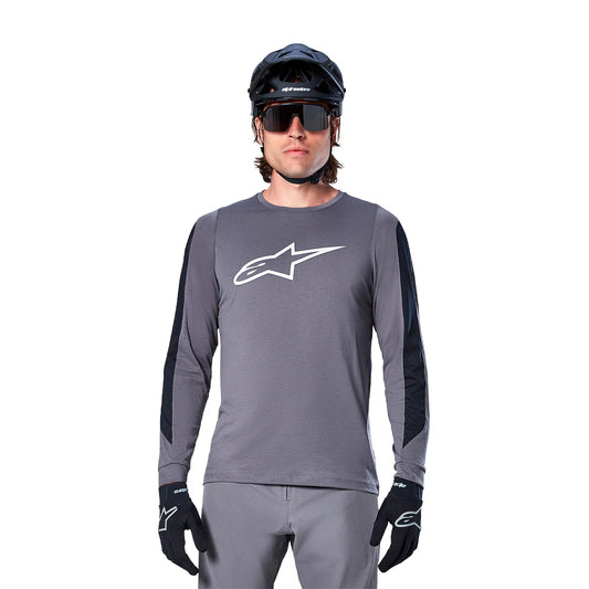 Jersey A-Dura DRI ASTAR Gris Oscuro - Manga Larga Alpinestars