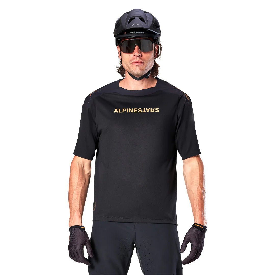 Jersey A-Aria Polartec Switch Negro - Manga Corta Alpinestars