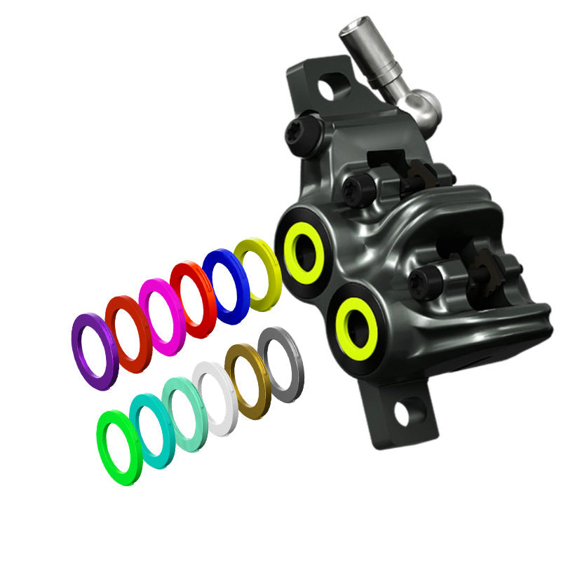 MAGURA Anillos para caliper 4 pistones (verde neon, cyan, verde menta) 12 piezas