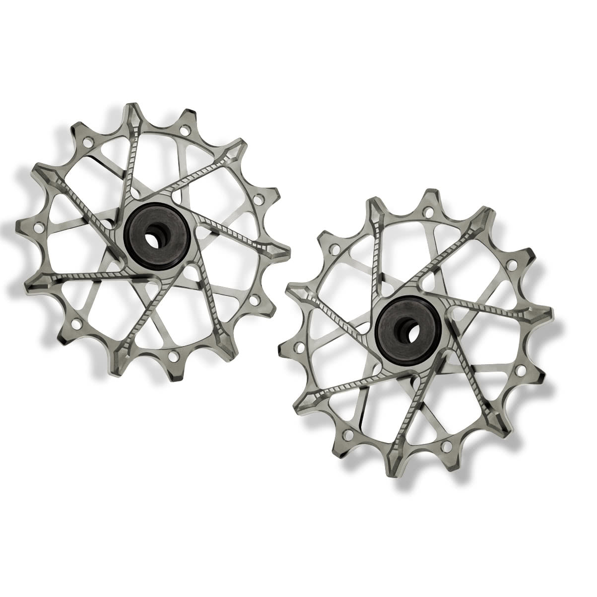 Poleas Garbaruk para Shimano 14T+14T (12 vel., jaula estándar)