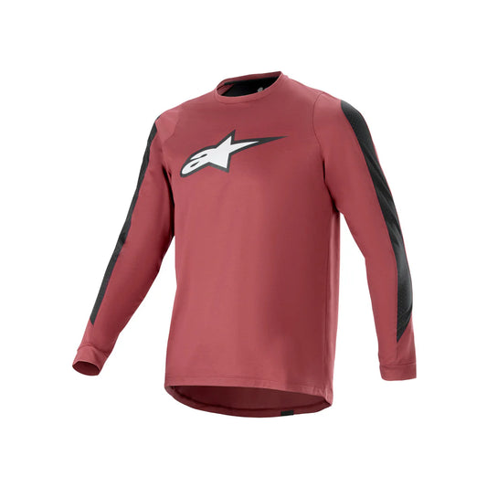 Jersey A-Dura DRI ASTAR Burgundy - Manga Larga Alpinestars