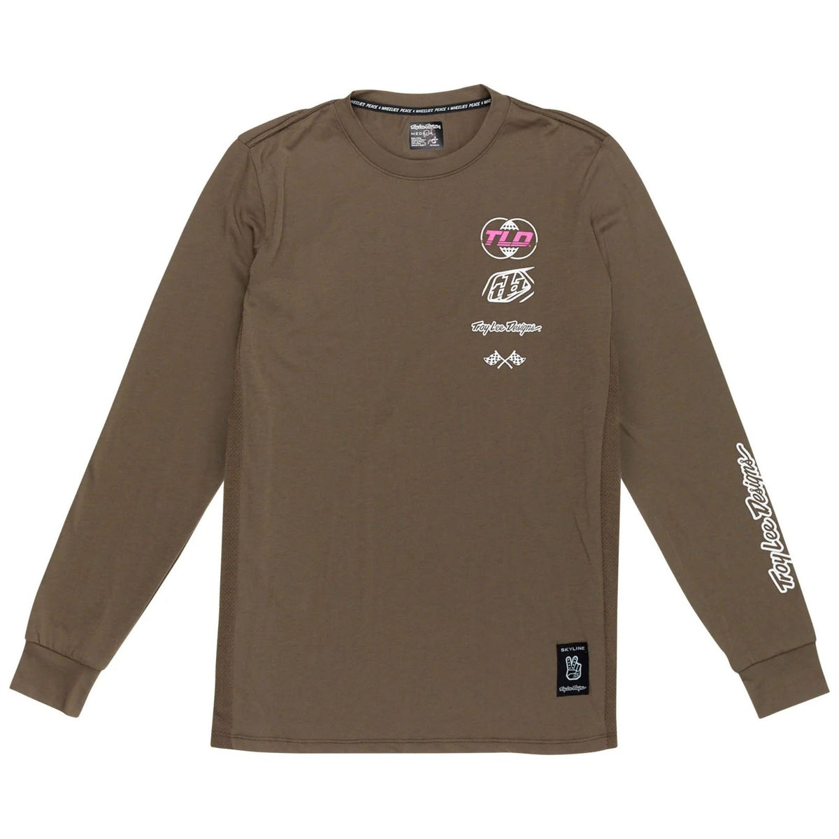 Playera manga larga para MTB Skyline Ride; Worldwide Caper