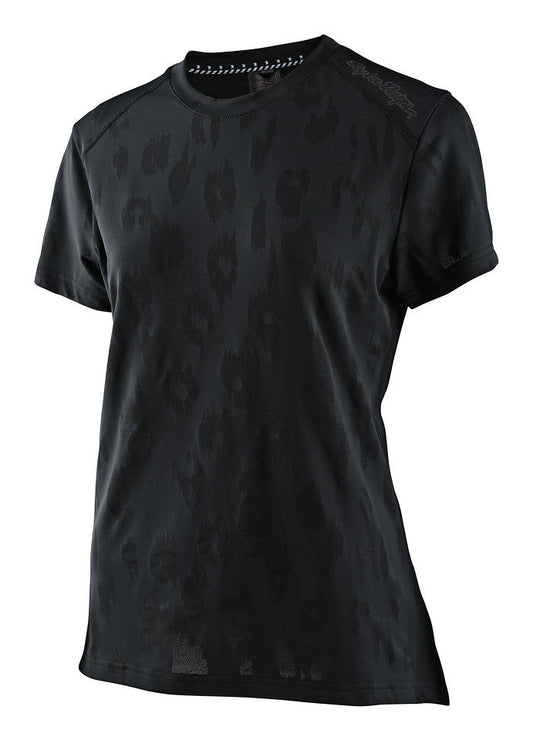 Jersey para mujer Troy Lee Designs Lilium manga corta MTB Jacquard Black