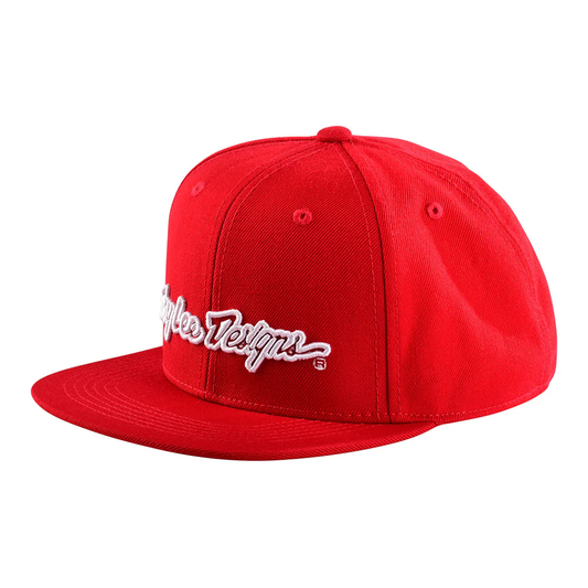 Gorra Troy Lee Designs Signature Red / White