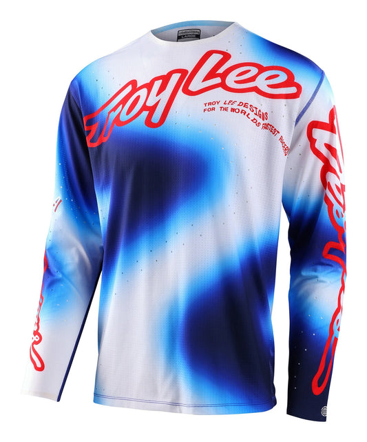 Jersey para MTB Troy Lee Designs Sprint Ultra Lucid White / Blue