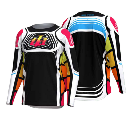 Jersey Troy Lee Designs Se Pro Wavez Black / Multi