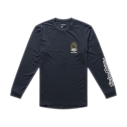 Playera juvenil manga larga para MTB Ruckus Ride; Pressed Carbon