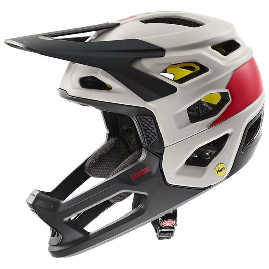Casco Fullface Revolt Mips Brown Red Matt