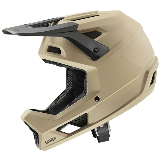 Casco Fullface uvex ravage desert black Matt