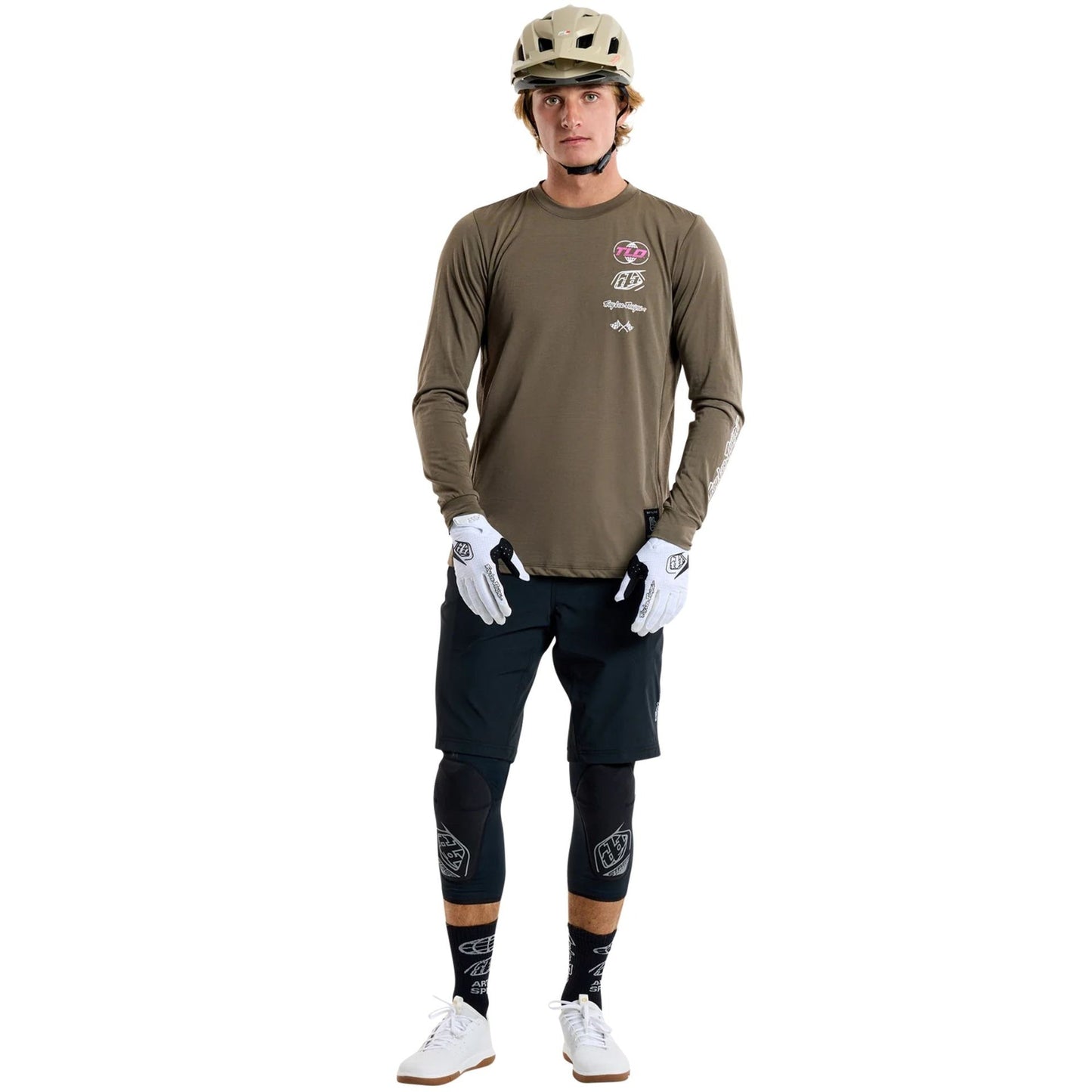 Playera manga larga para MTB Skyline Ride; Worldwide Caper