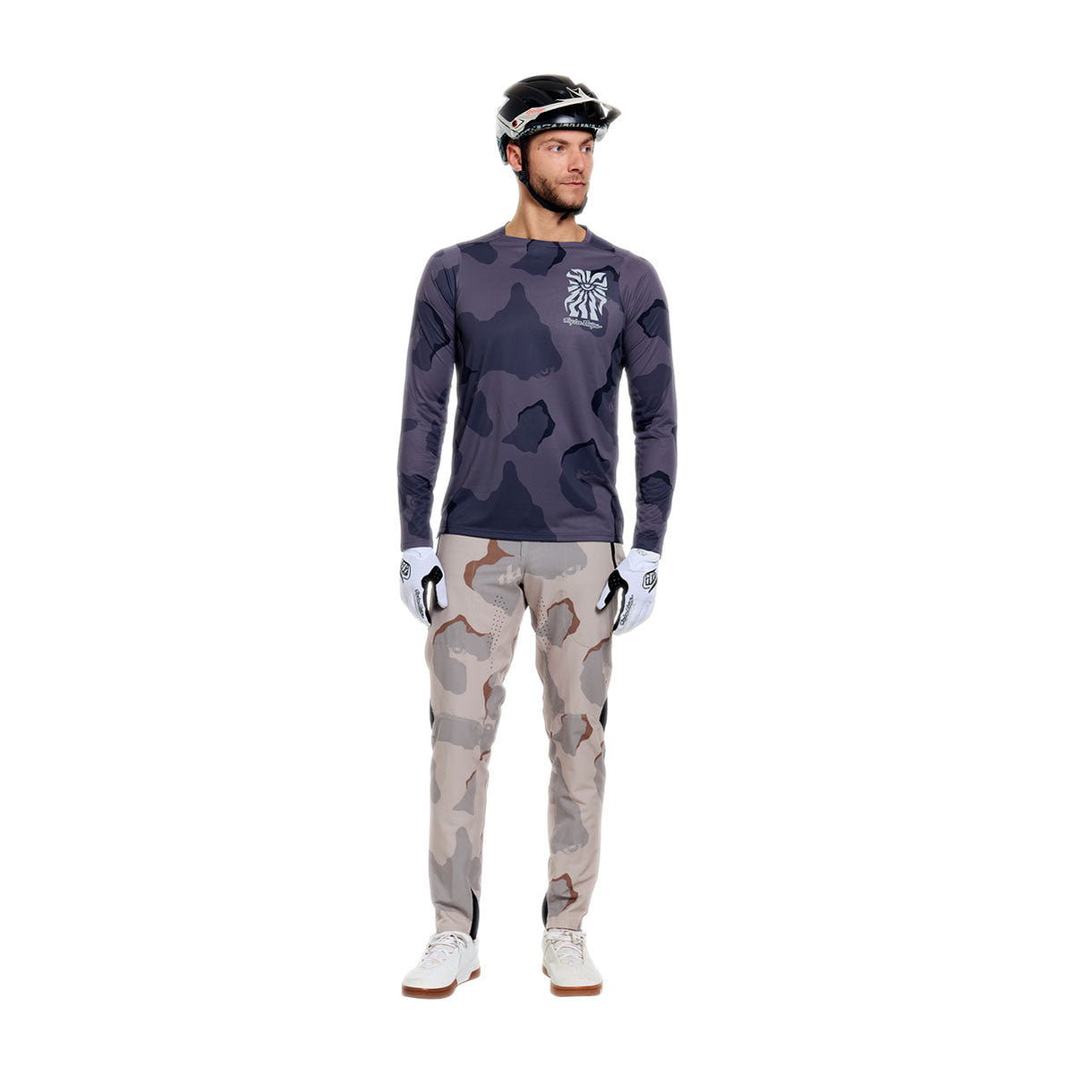 Jersey manga larga para MTB Skyline Pro; Flow Camo Carbon