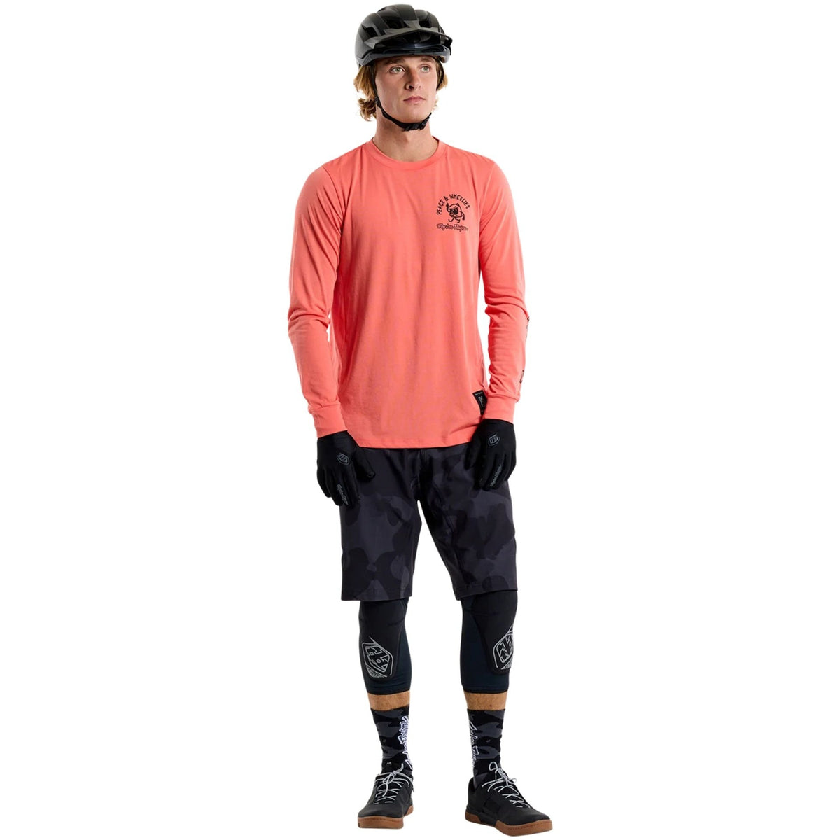 Playera manga larga para MTB Skyline; P&W Melon