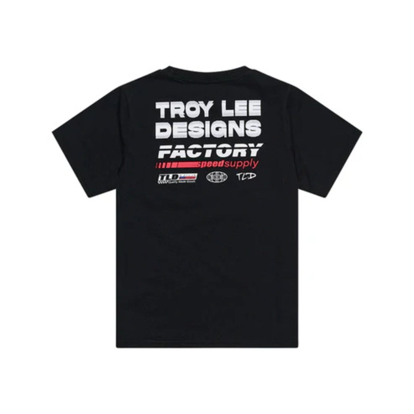 Playera Manga Corta para niño Troy Lee Designs Factory Black