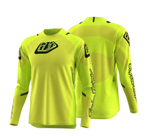 Jersey Troy Lee Designs Sprint Ultra Sequence Flo Yellow