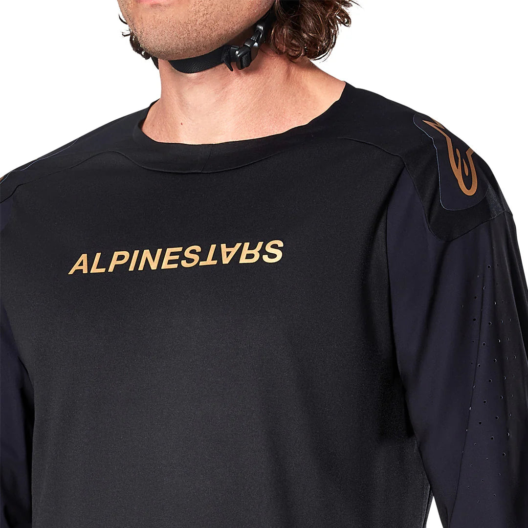 Jersey A-Aria Polartec Switch Negro - Manga Larga Alpinestars