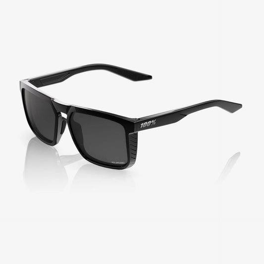 Lentes Lifestyle 100% Renshaw Polished Black Grey Polarized Lens