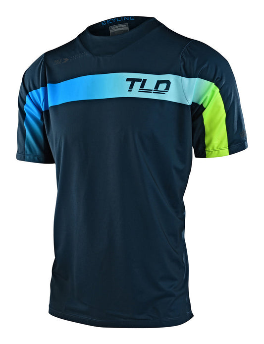 Jersey Troy Lee Designs Skyline Manga Corta Jet Fuel Slate Blue
