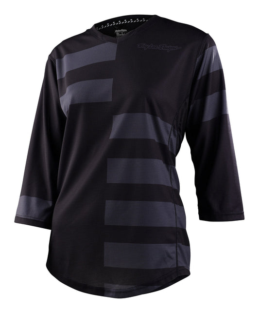 Jersey para Mujer Troy Lee Designs Mischief MTB Split Stripe Black