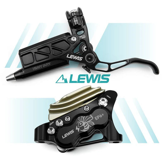 Par de frenos lewis Ep6+ de 6 pistones black