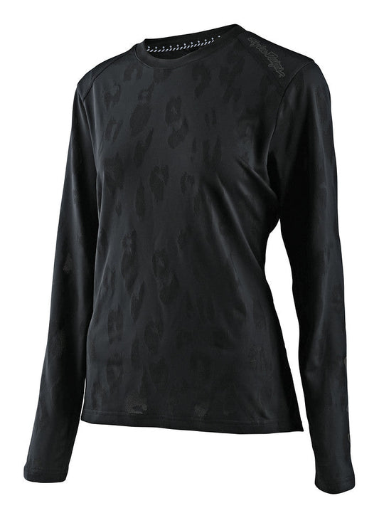 Jersey para mujer Troy Lee Designs Lilium manga larga MTB Jacquard Black