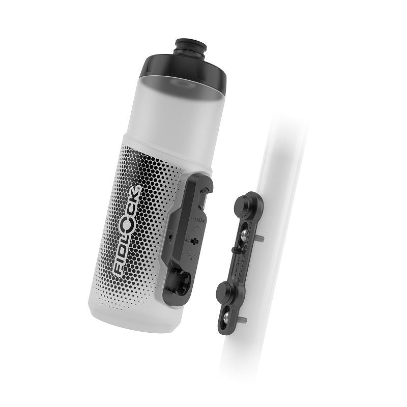 FIDLOCK TWIST SET anfora 600 + base para bicicleta · Transparente