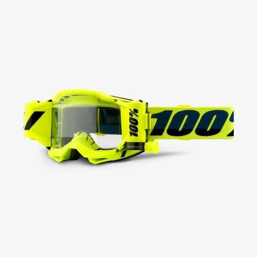 100% ACCURI 2 FORECAST Goggle Fluo Yellow - Clear Lens