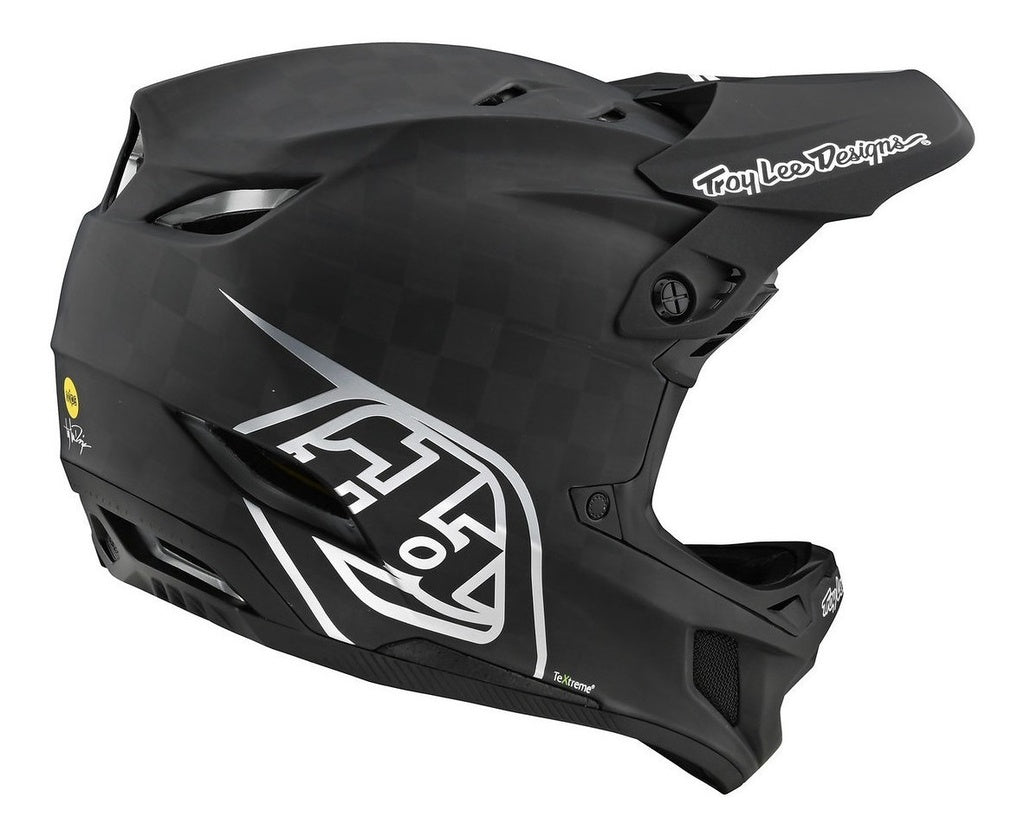 Casco D4 Carbon Helmet Stealth Black / Silver Fullface