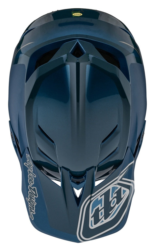 Casco Fullface D4 Polyacrylite Helmet Shadow Blue Troy Lee