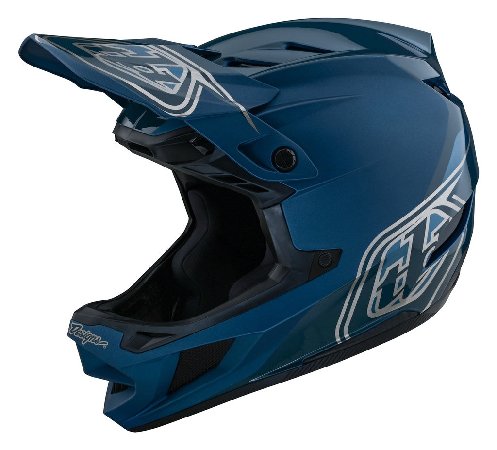 Casco Fullface D4 Polyacrylite Helmet Shadow Blue Troy Lee