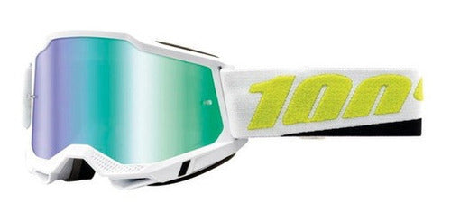 100% ACCURI 2 Goggle Peyote - Mirror Green Lens