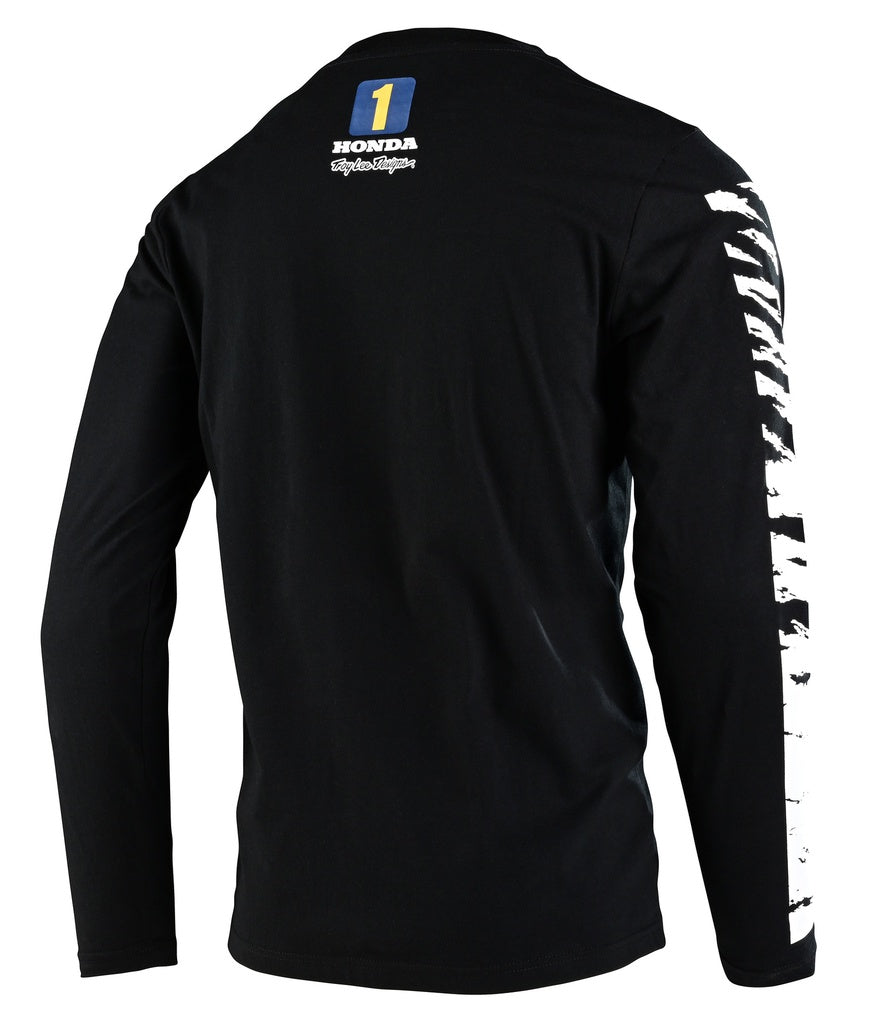 Playera Honda Cr 250 Long Sleeve Tee; Black