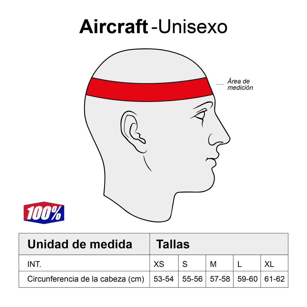 Casco 100% AIRCRAFT COMPOSITE Mod FullFace