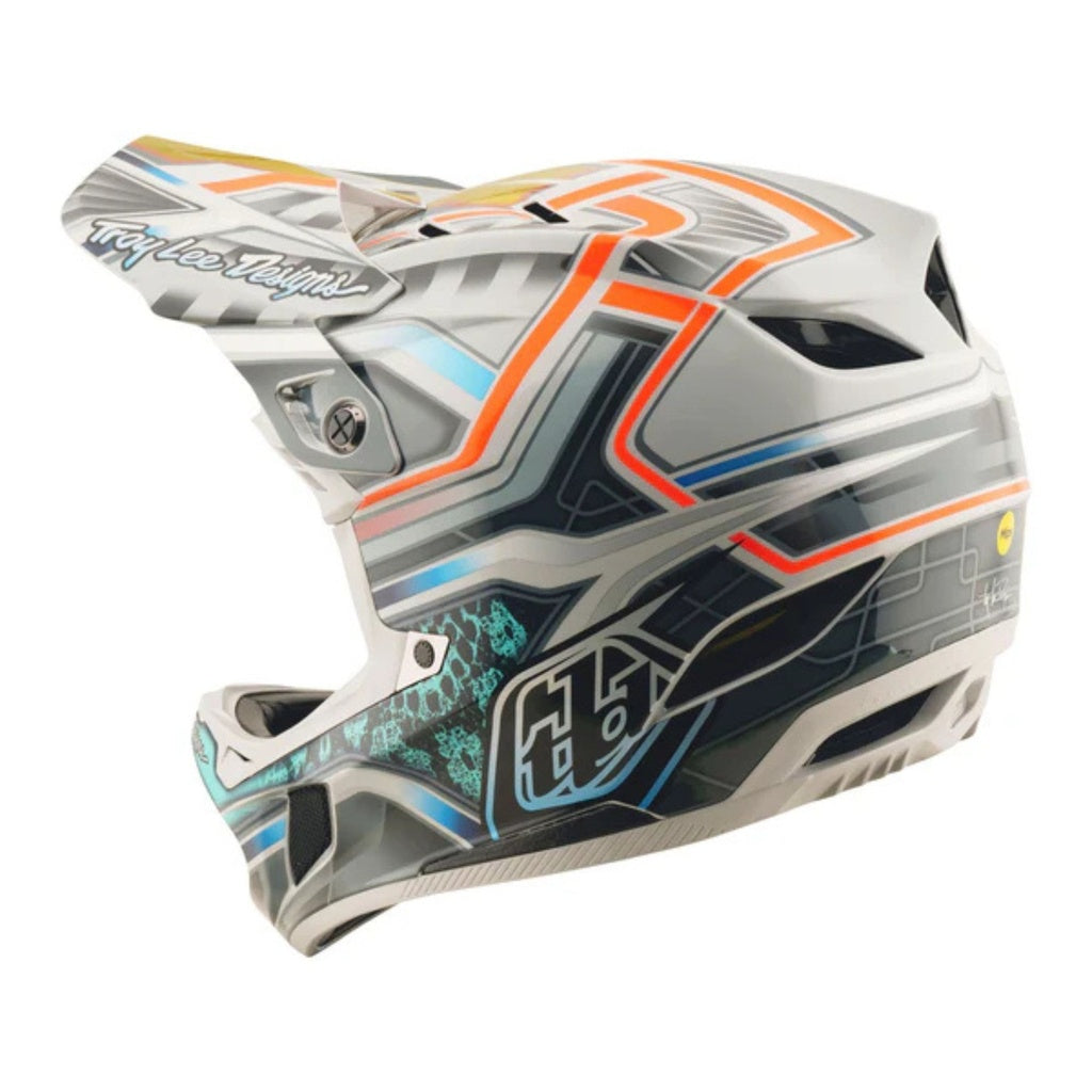 Casco fullface D4 Composite Helmet; Lowrider Gray Troy lee