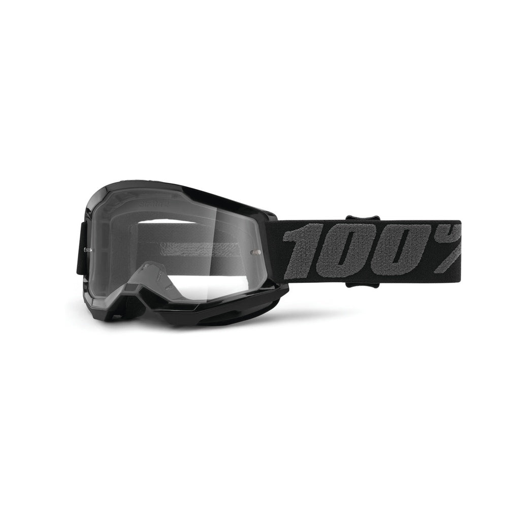 100% STRATA 2 JUNIOR Goggle Black - Clear Lens