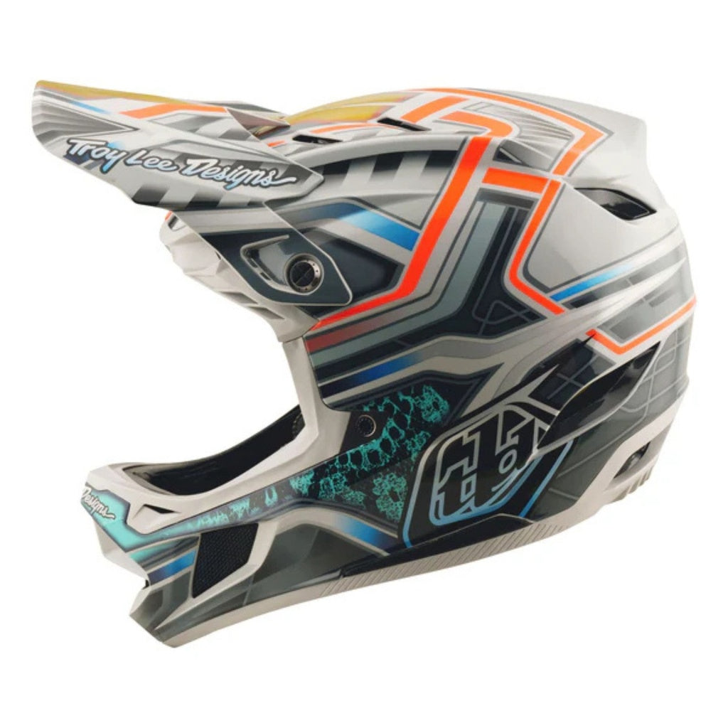 Casco fullface D4 Composite Helmet; Lowrider Gray Troy lee