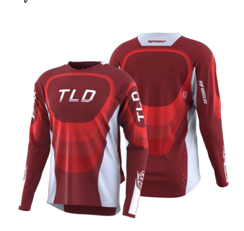 Sprint Jersey Reverb Race Red Troy Lee