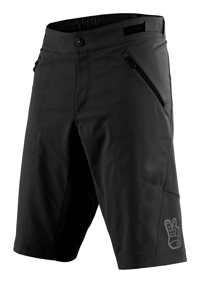 Skyline Short W/Liner Solid Black