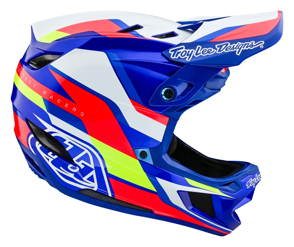 Casco D4 Composite Helmet Omega White / Blue Troy lee fullface