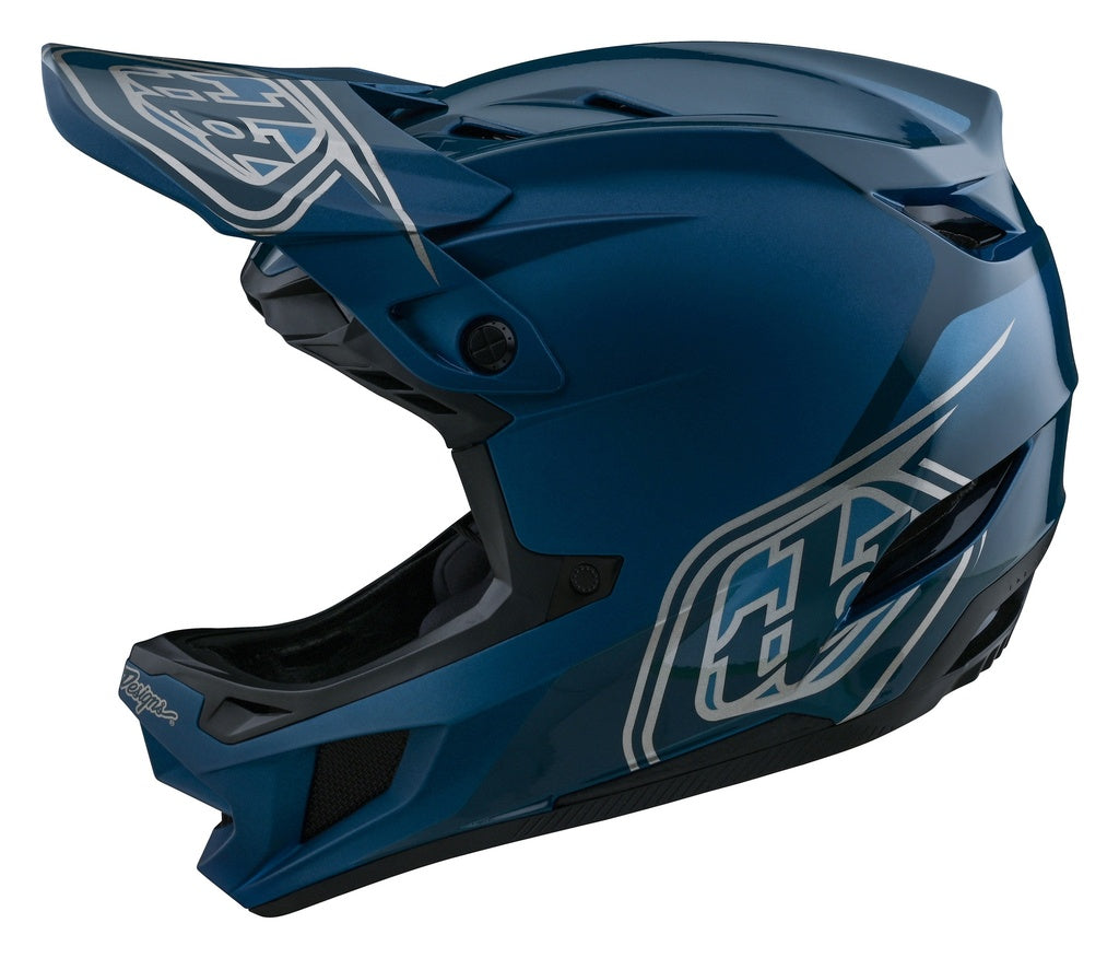 Casco Fullface D4 Polyacrylite Helmet Shadow Blue Troy Lee