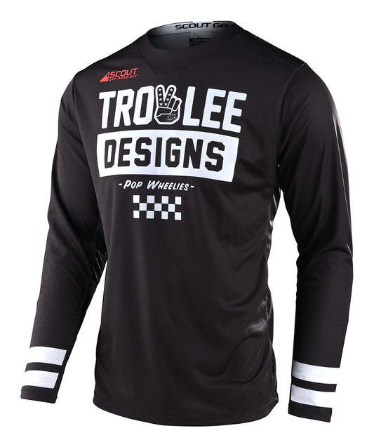 Scout Gp Jersey Peace & Wheelies Black