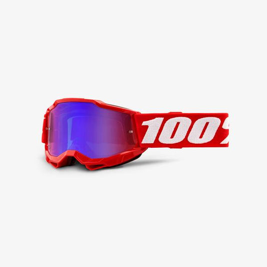 100% ACCURI 2 Youth Goggle Red - Mirror Red/Blue Lens