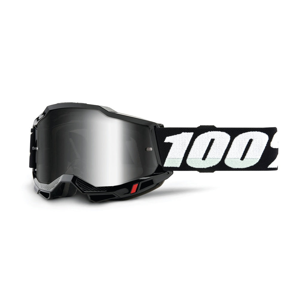 100% ACCURI 2 Goggle Black - Mirror Silver Lens