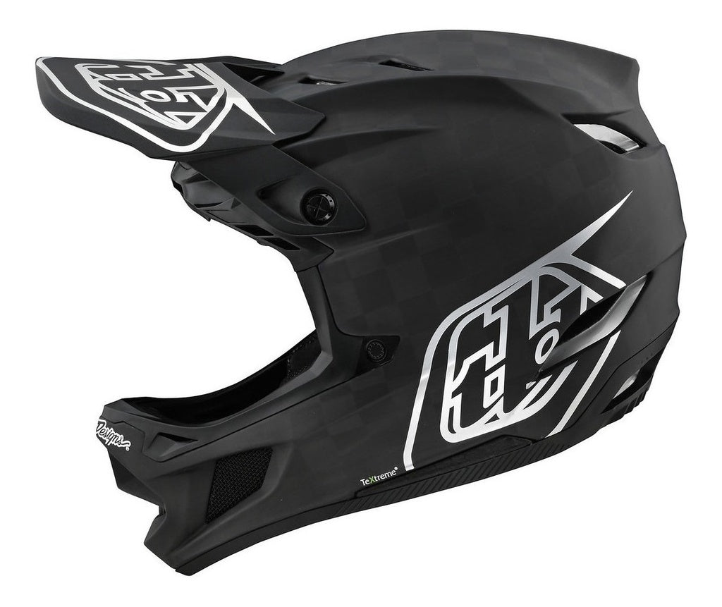 Casco D4 Carbon Helmet Stealth Black / Silver Fullface